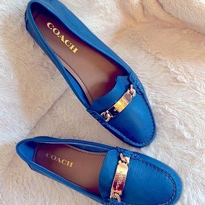 Blue Coach leather shoes